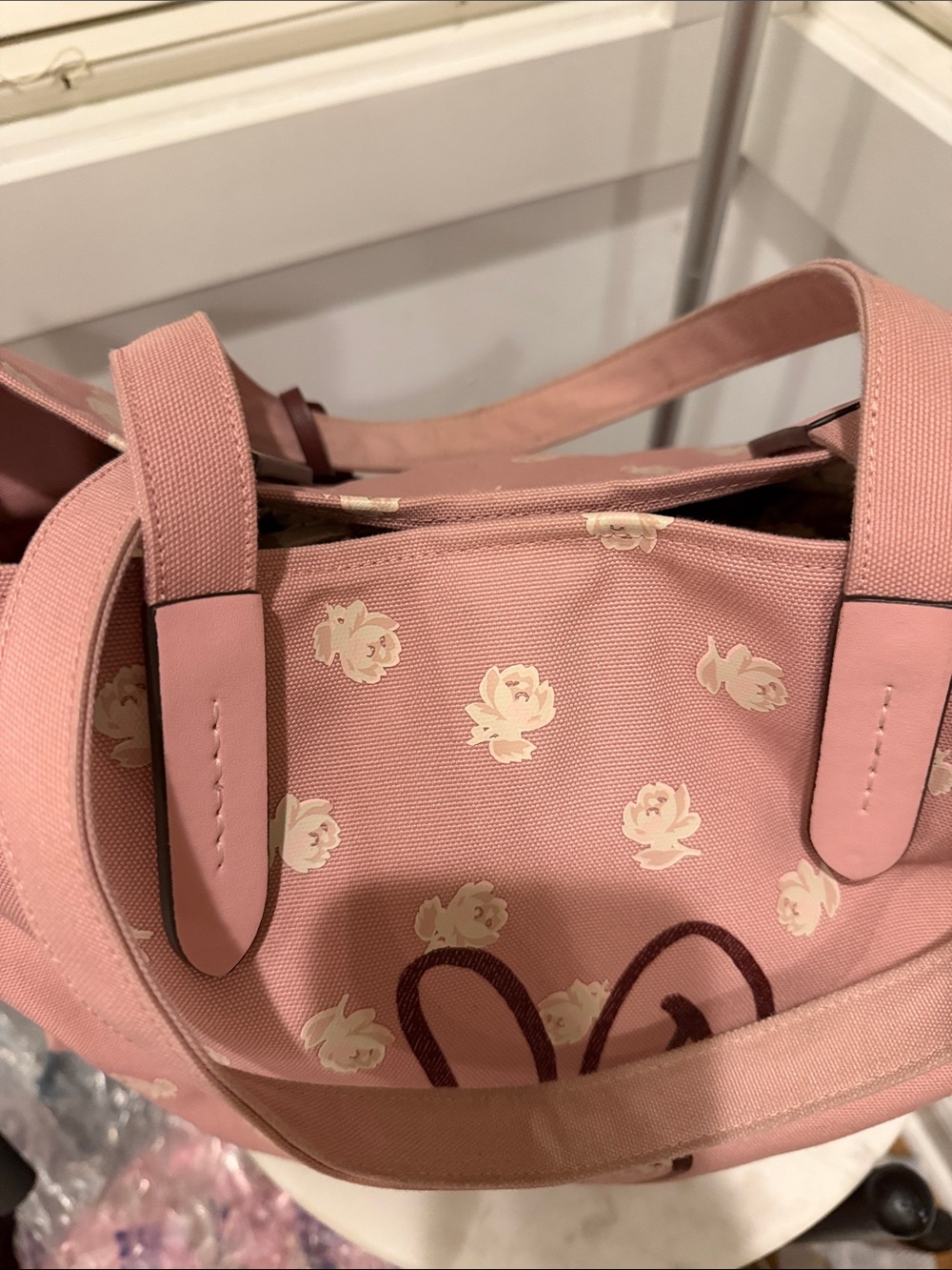 Coach Lunar New Year Tote 42 with Rabbit Graphic - Picture 8 of 9